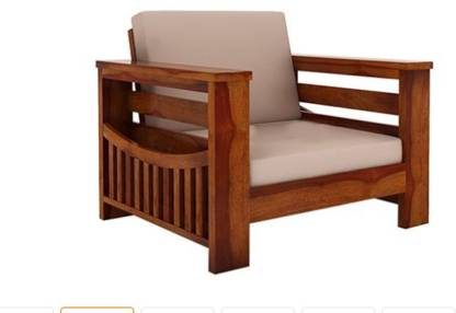 Parker Sheesham Wooden 5 Seater Sofa Set for Living Room Without Pillow