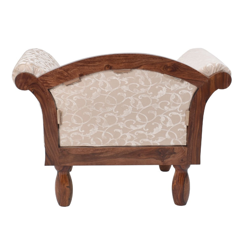 Gwendolyn Wooden Avilys Sheesham Single Seater Sofa