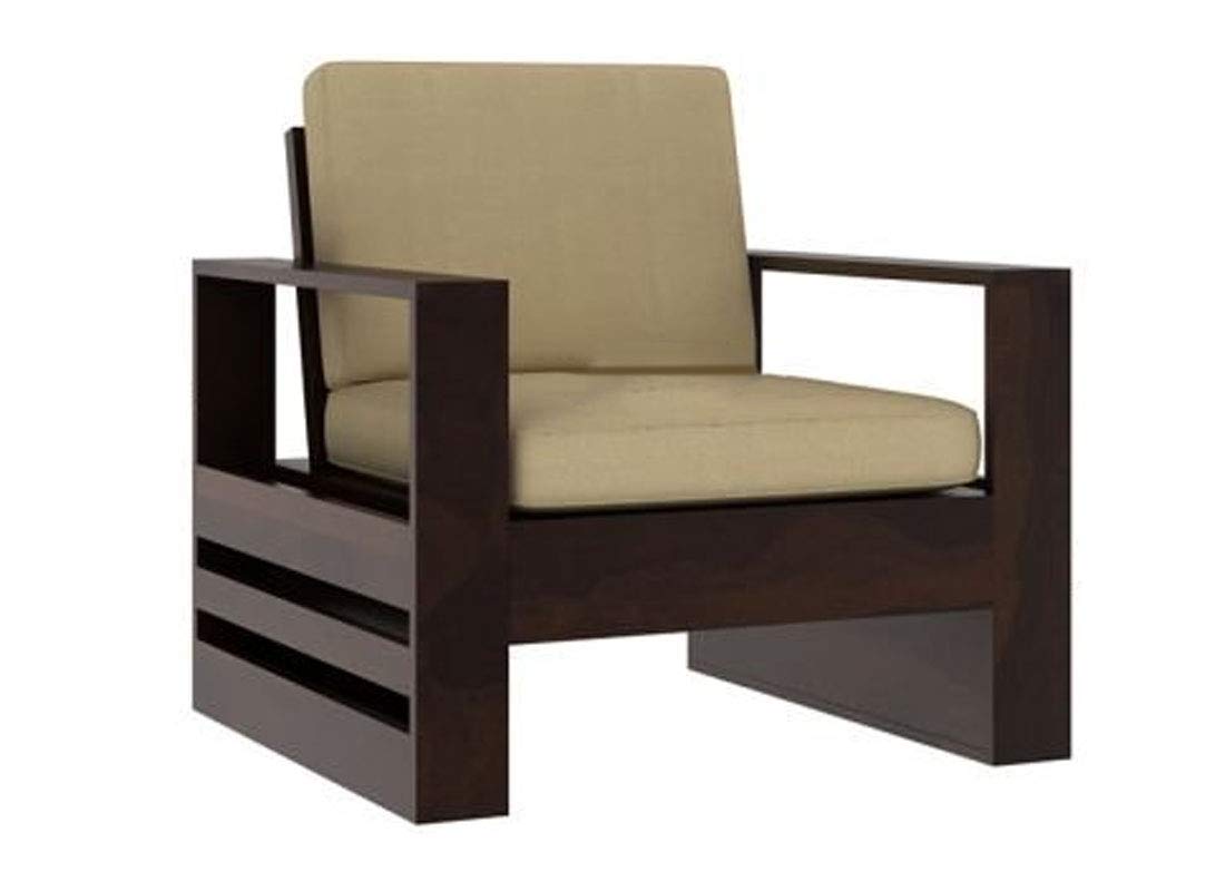 Oakley Sheesham Wooden 5 Seater Sofa Set for Living Room Without Pillow