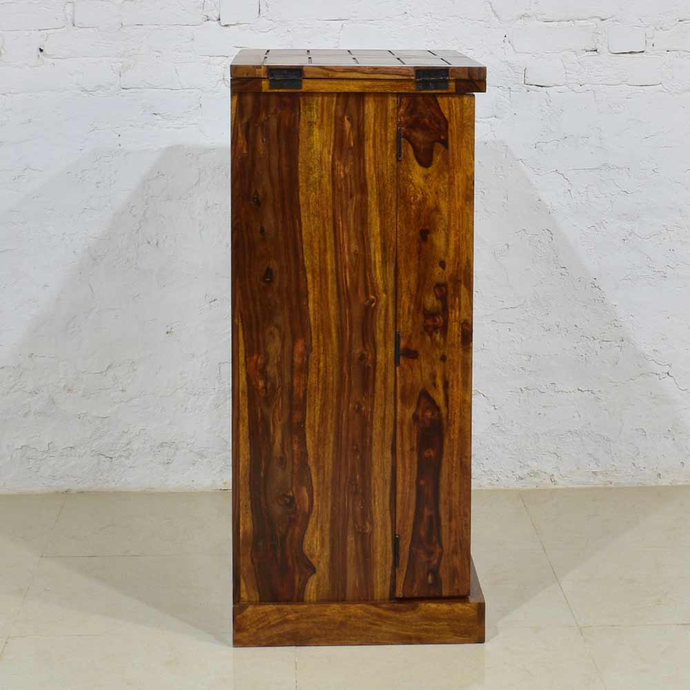 Ember Bar Cabinet with Brass Design