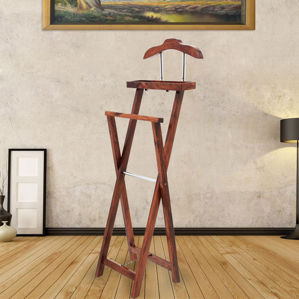 Faith Wood Cap Stand and Coat Hanger