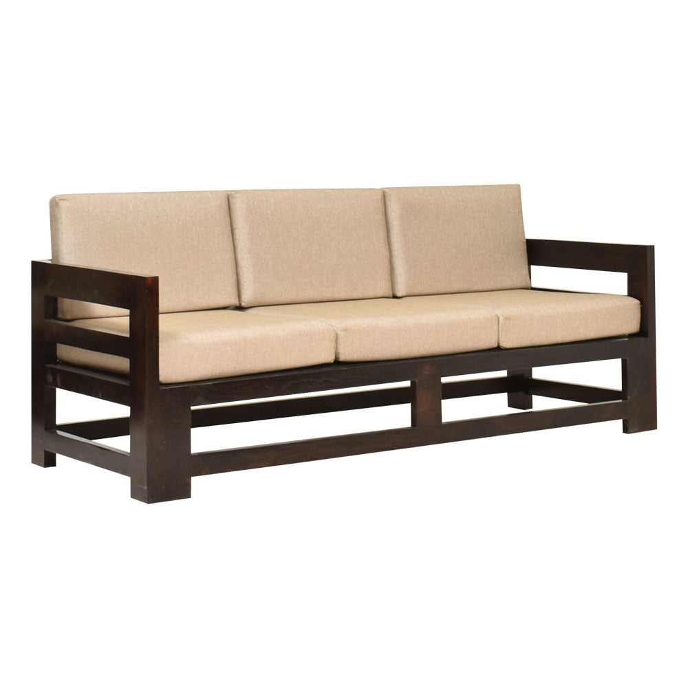 Zainab Wood Stegen 5 Seater Sofa set