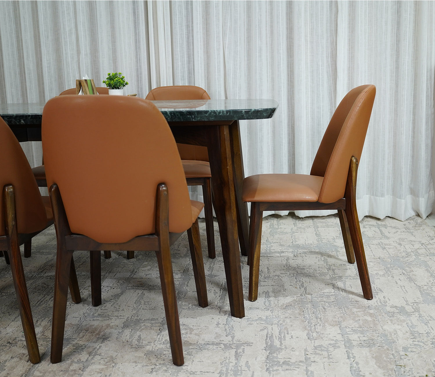 Ishan Fabric Dining Chair Set of 2
