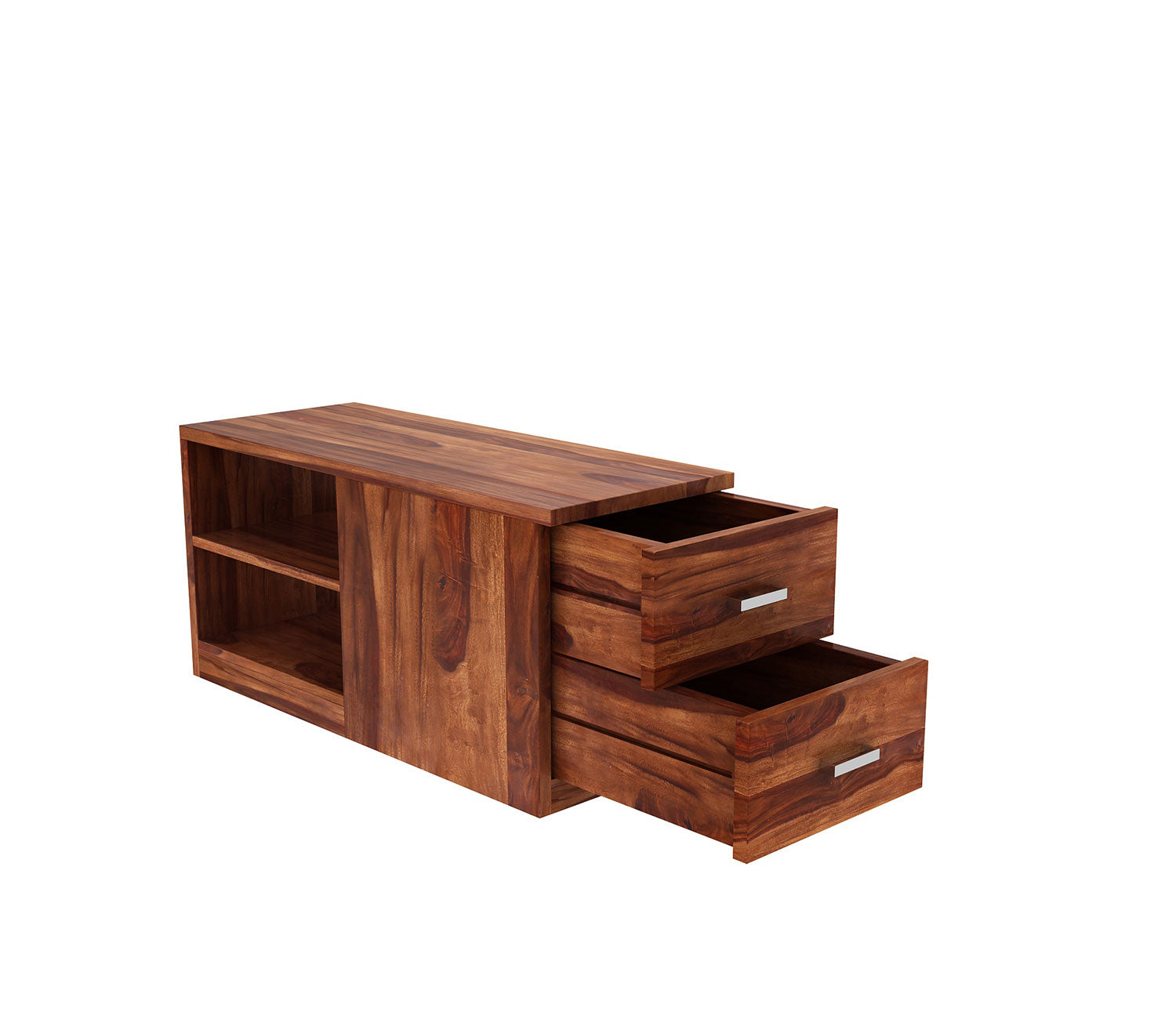 Herman L-Shaped Sheesham Wood Multifunctional Corner Sofa with Storage