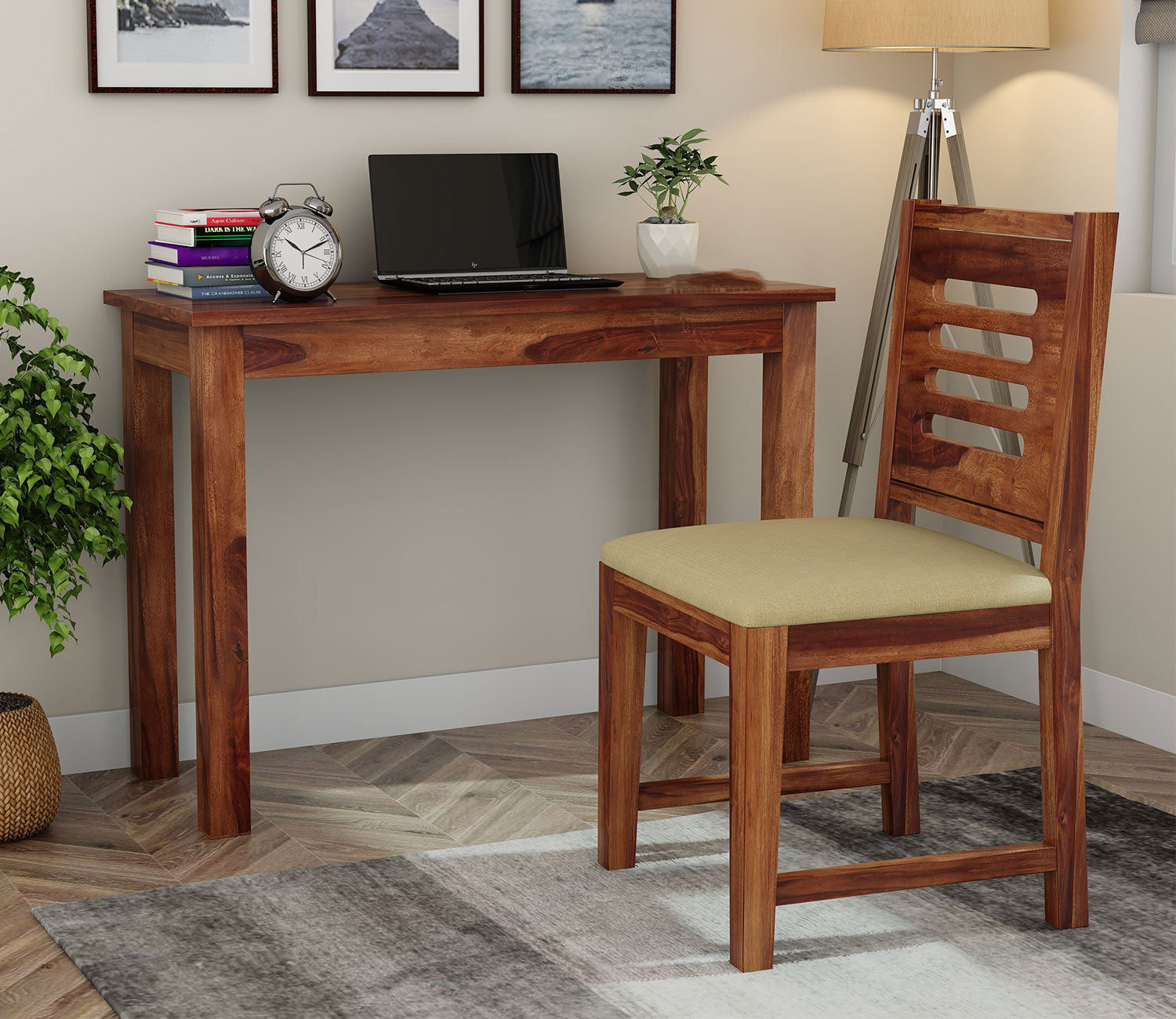 Emilia Sheesham Wood Study Table