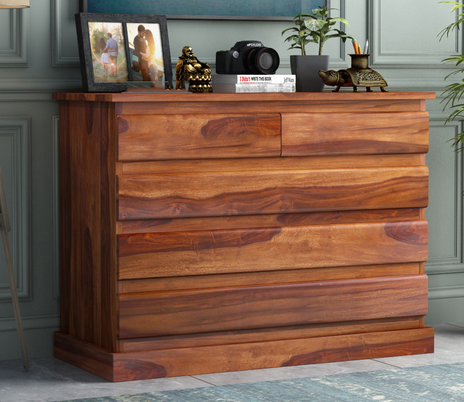 Jared 5-Drawer Wooden Chest Of Drawers