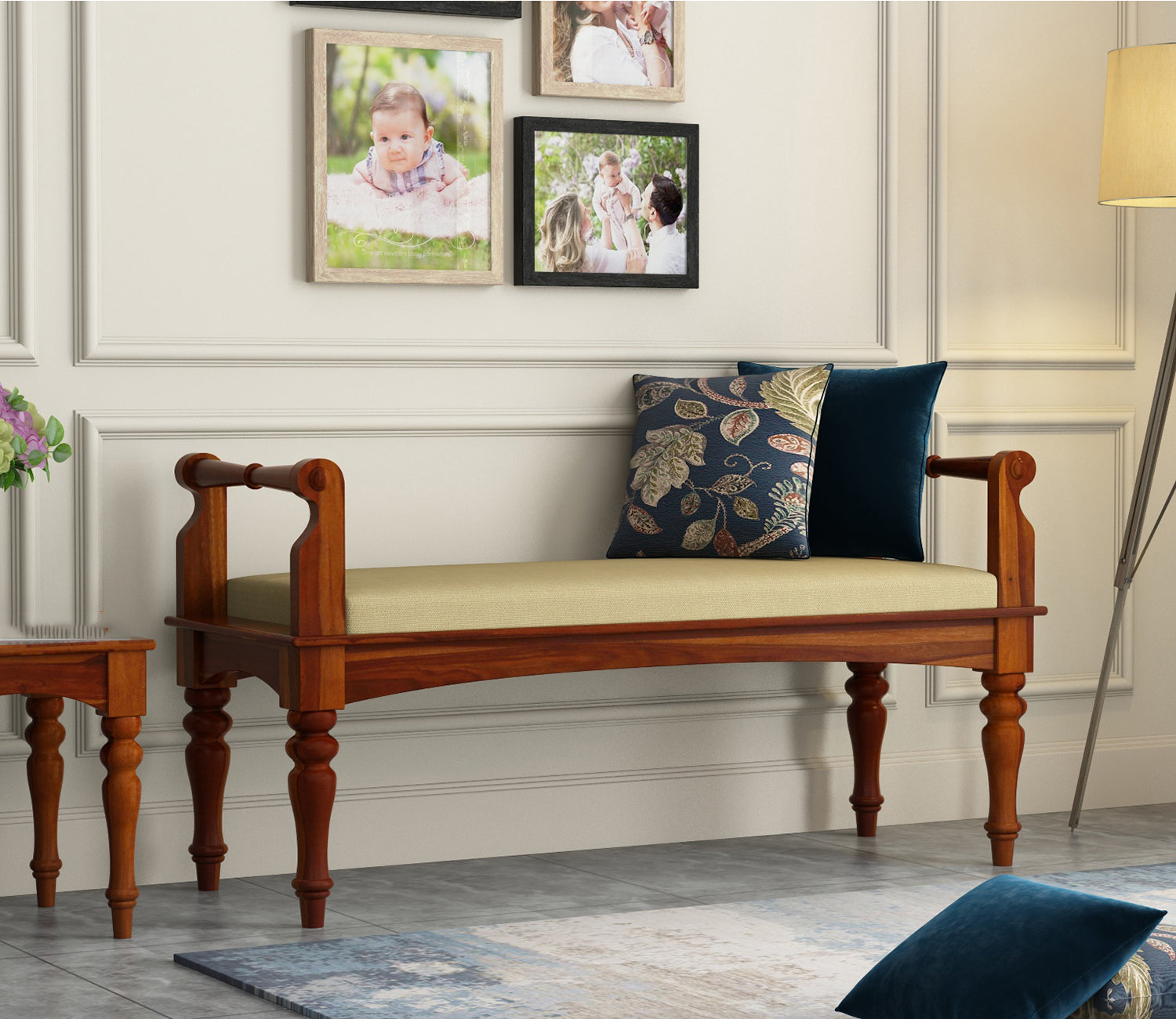 Ayden Bench with Upholstery