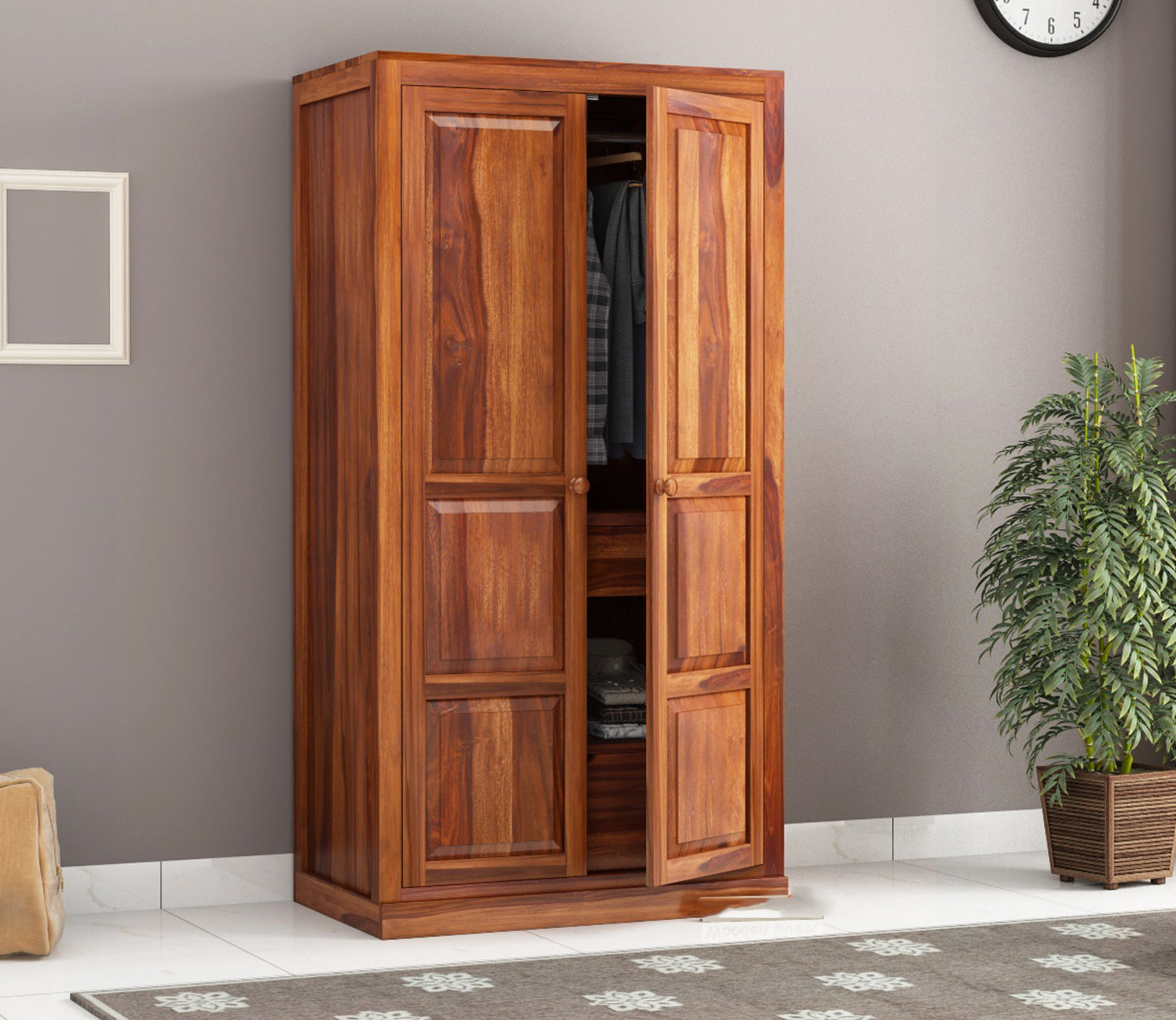 Saint 2 Door Multi Utility Wardrobe