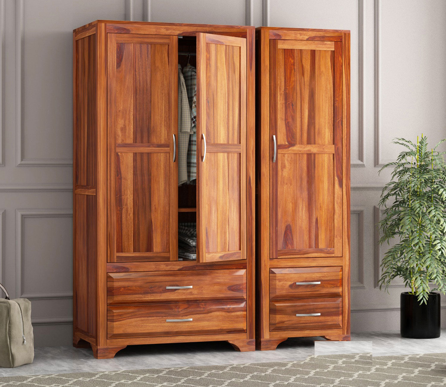 Angelo 3 Door Multi-Utility Wardrobe