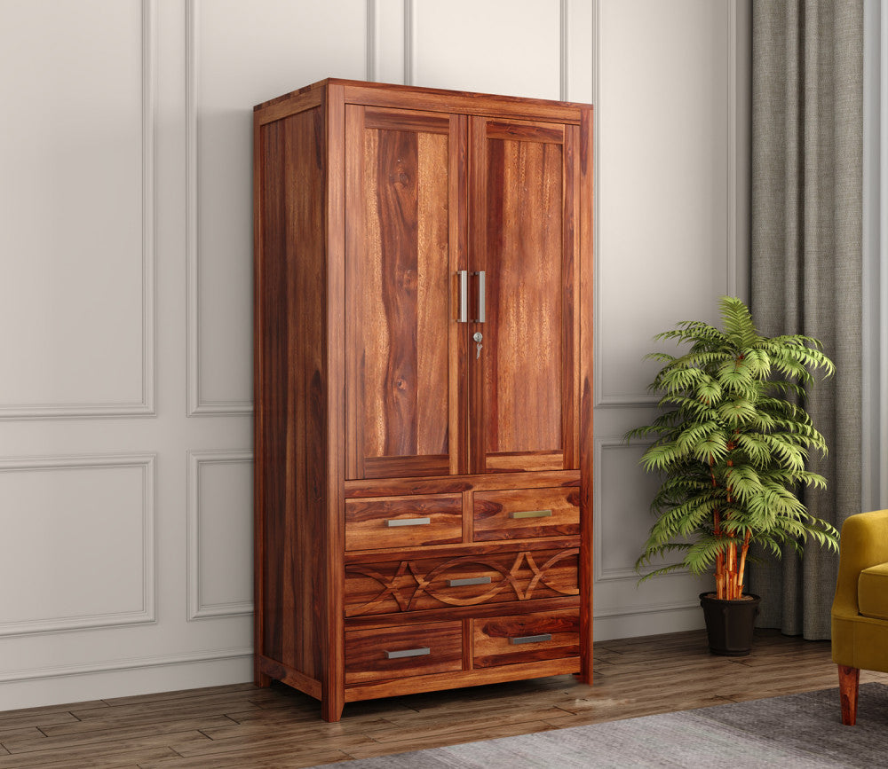 Colter Sheesham Wood 2 Door Wardrobe