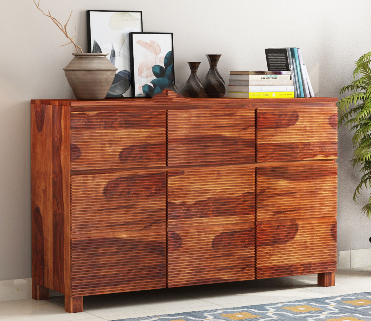 Dallas Sheesham wood Sideboard Cabinet