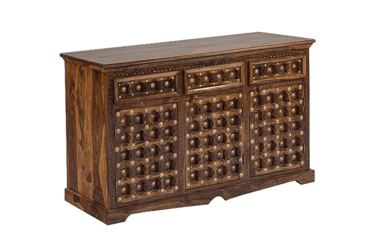 Ethan Wood Brass Sideboard C