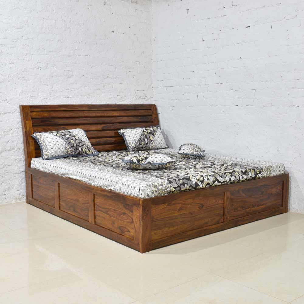 Lucas Wood Denzel Bed with Storage