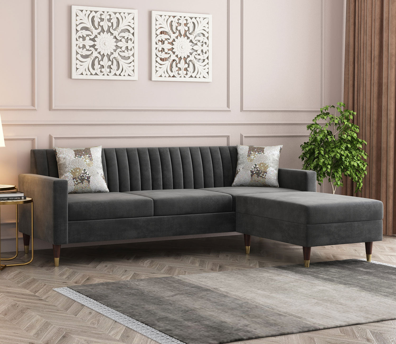 Leo L - Shape Fabric Sofa