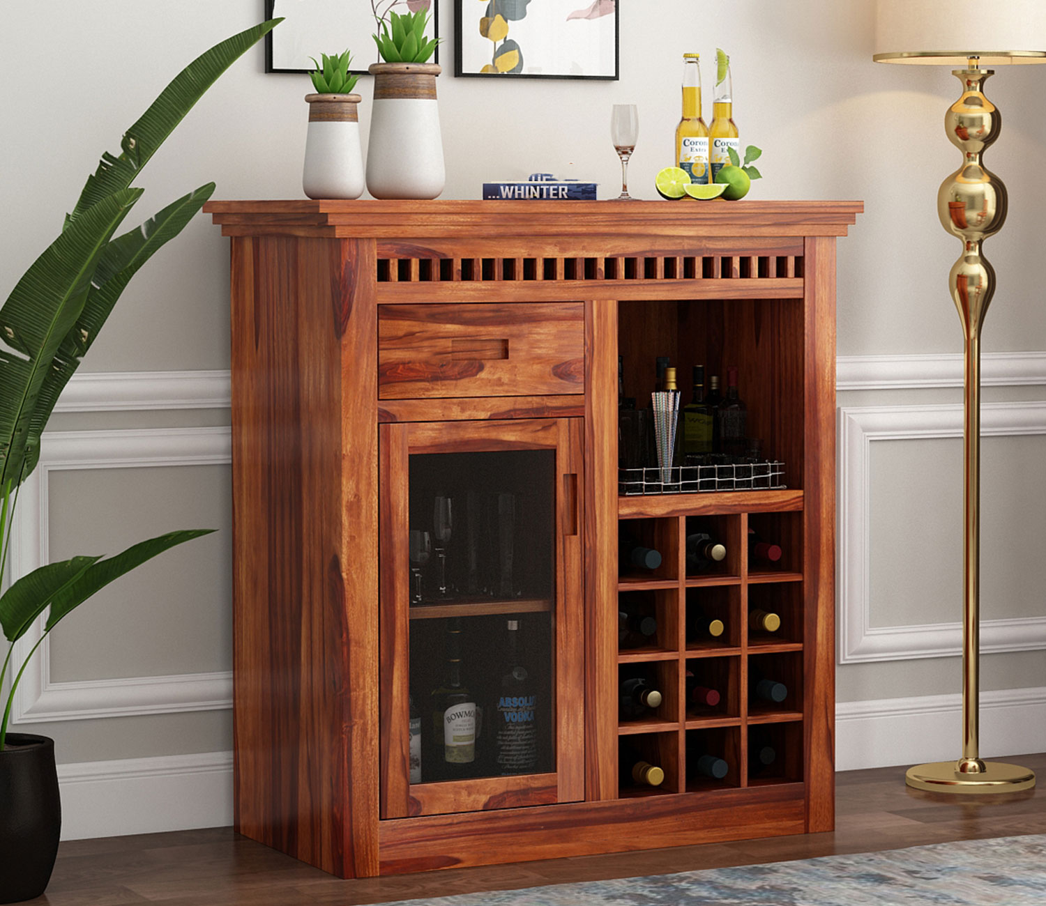 Evan Small Bar Cabinet