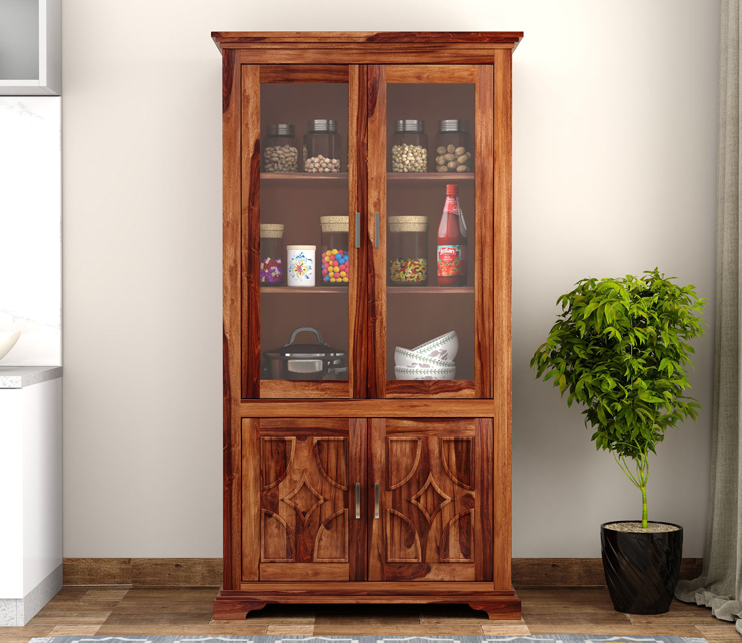 Adriel Double Door Crockery Unit