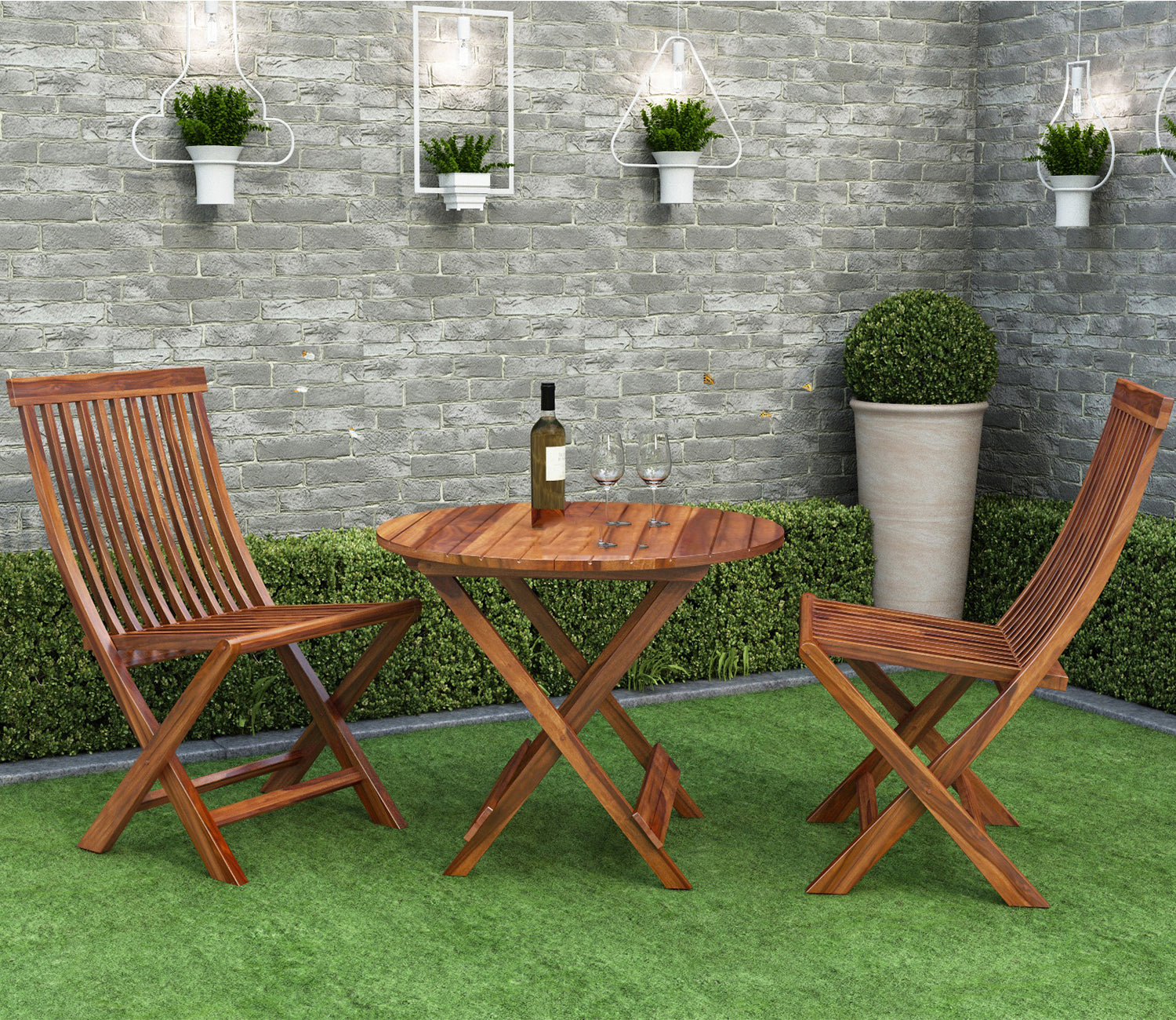 Beau Folding Chair And Round Table