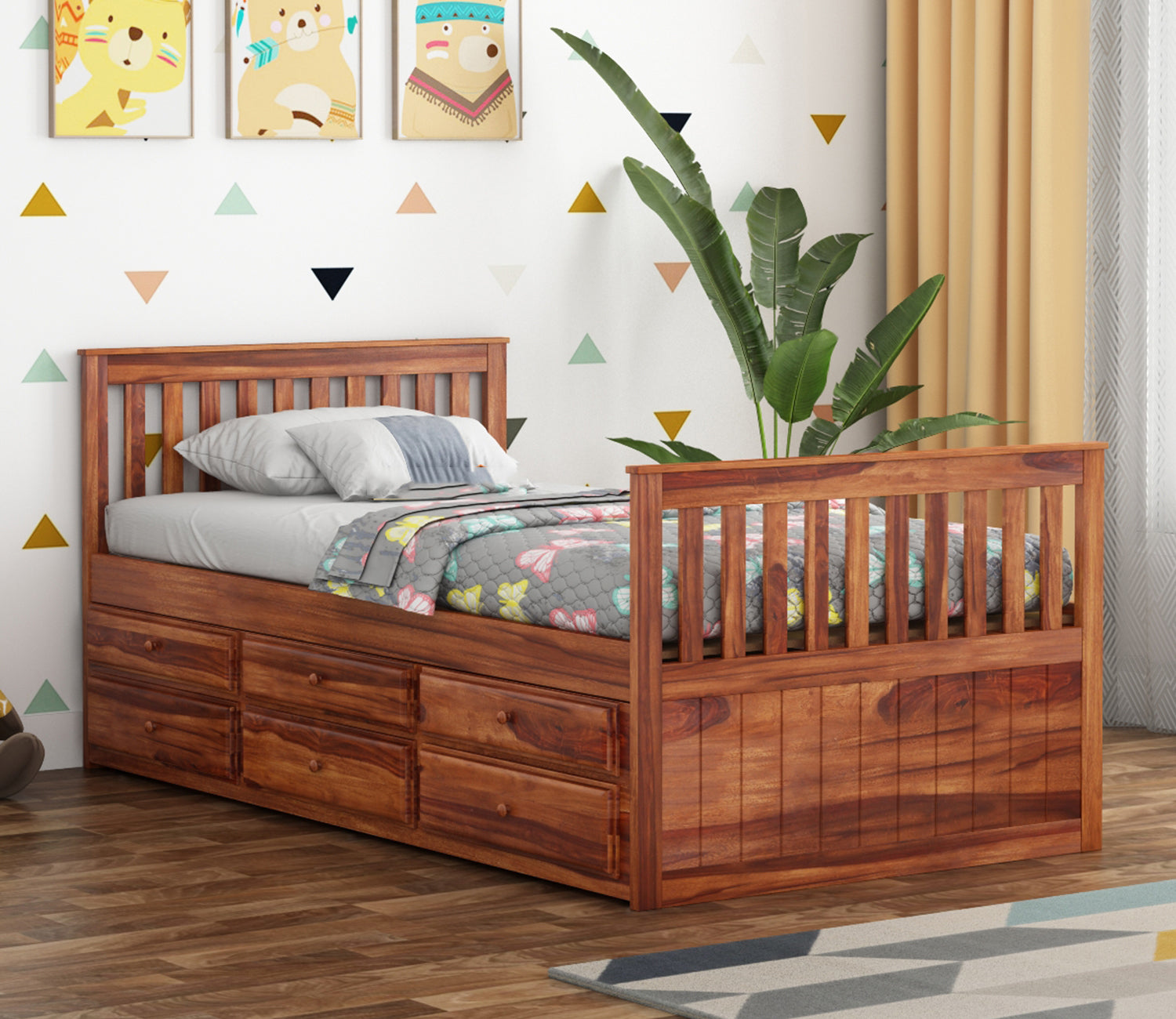 Nathan Kids Trundle Bed With Storage