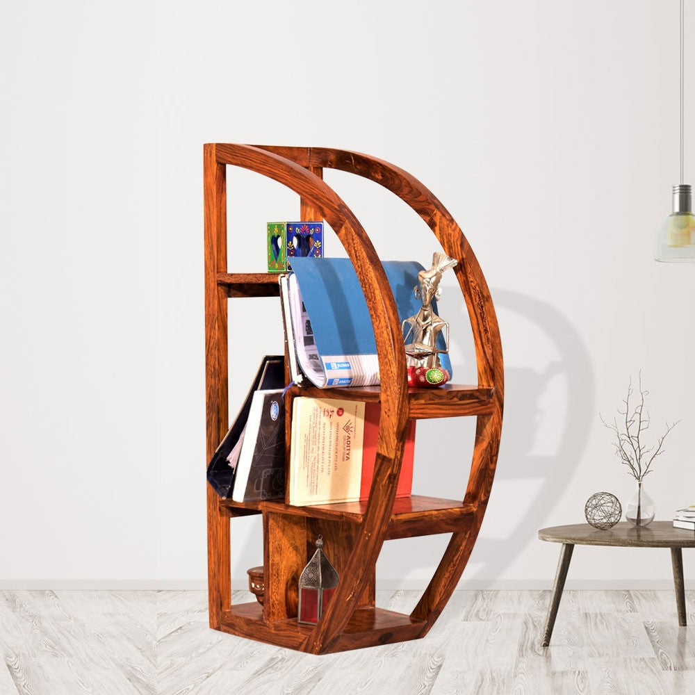 Pearl Moon Wooden Bookshelf