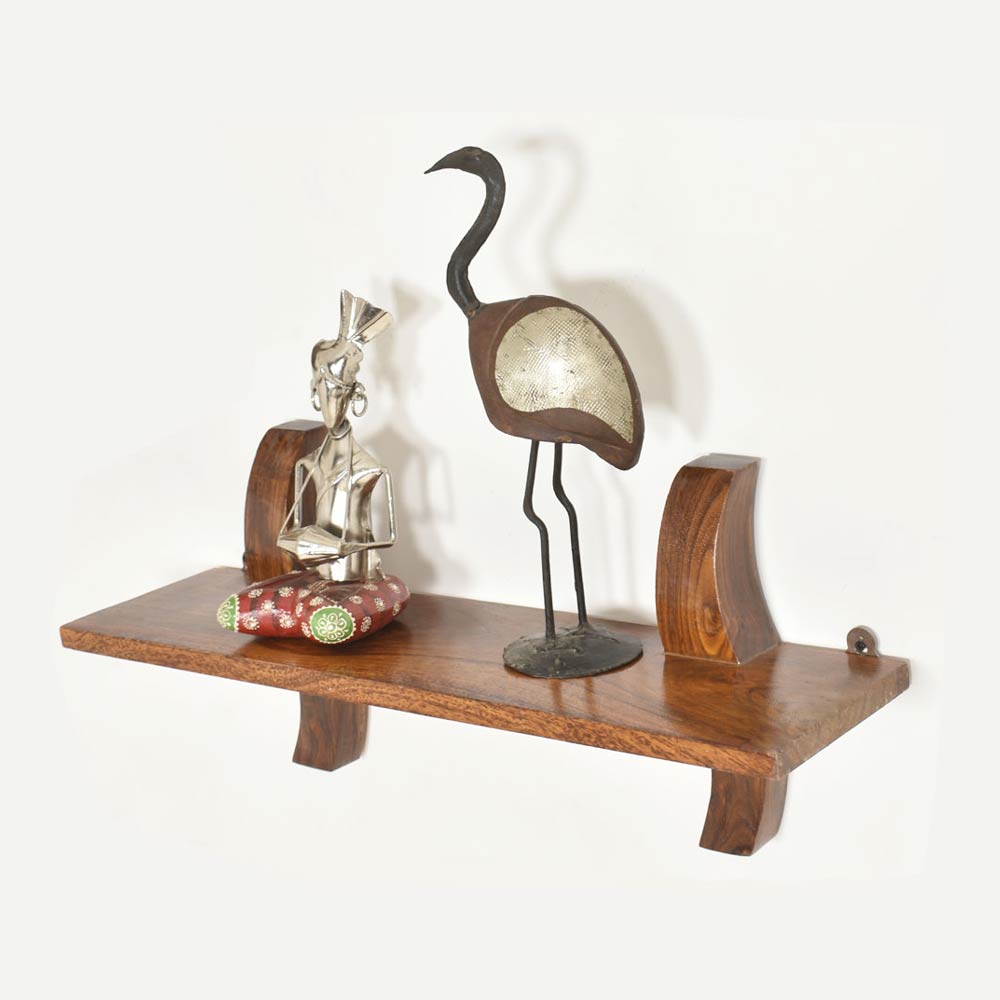 Camille Wood Antic Wall Shelf