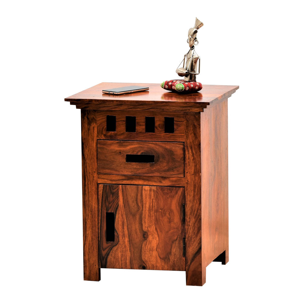 Amelie Bedside Table Natural Finish