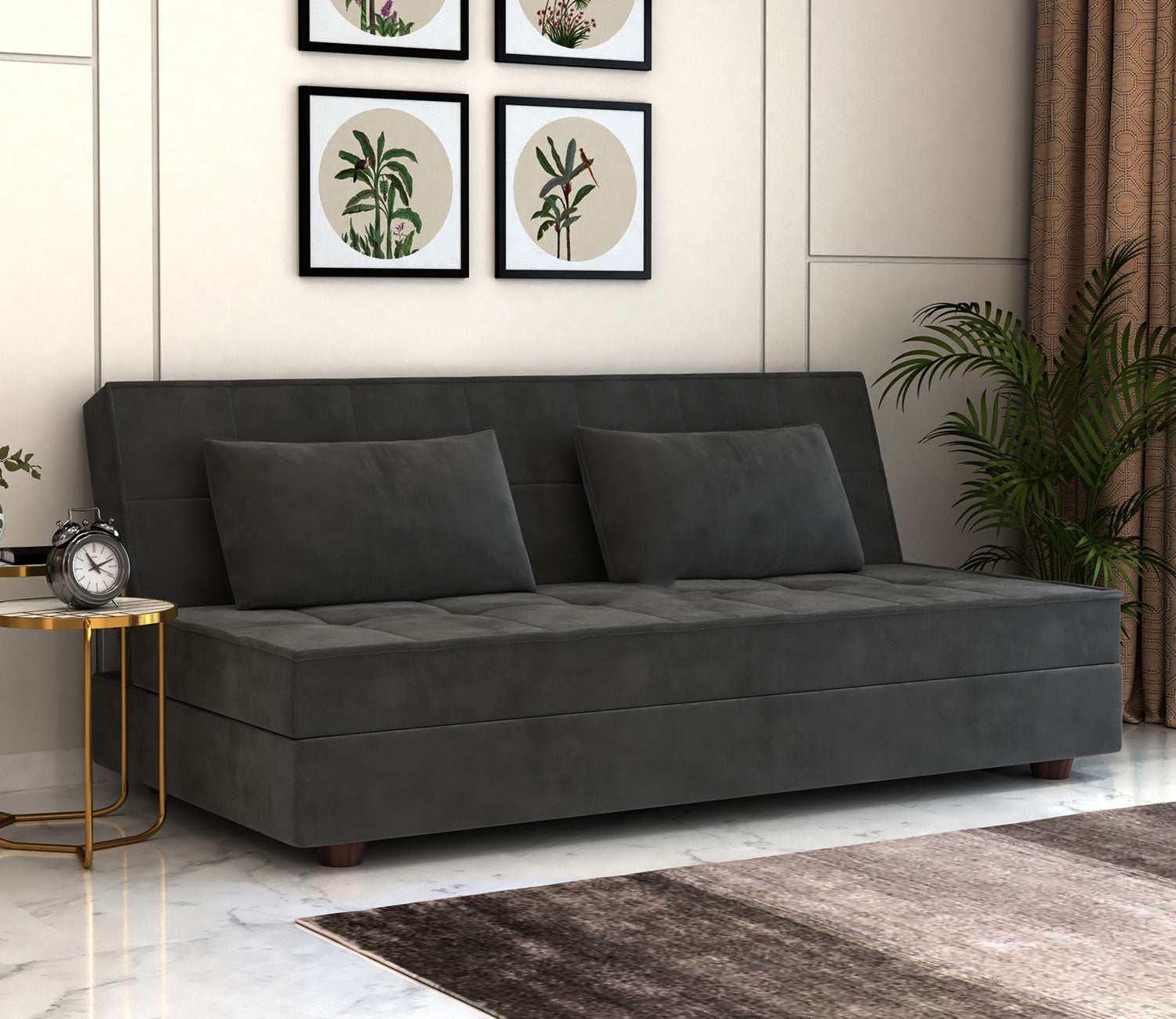 Jack Fabric Convertible 3 Seater Sofa Bed