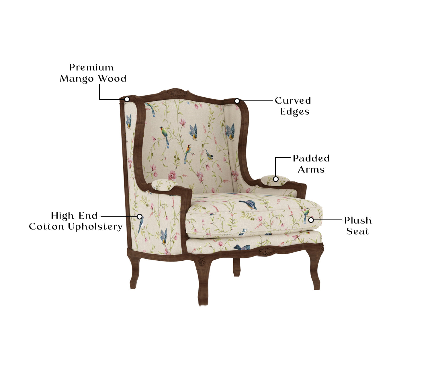 Knox Wingback Chair