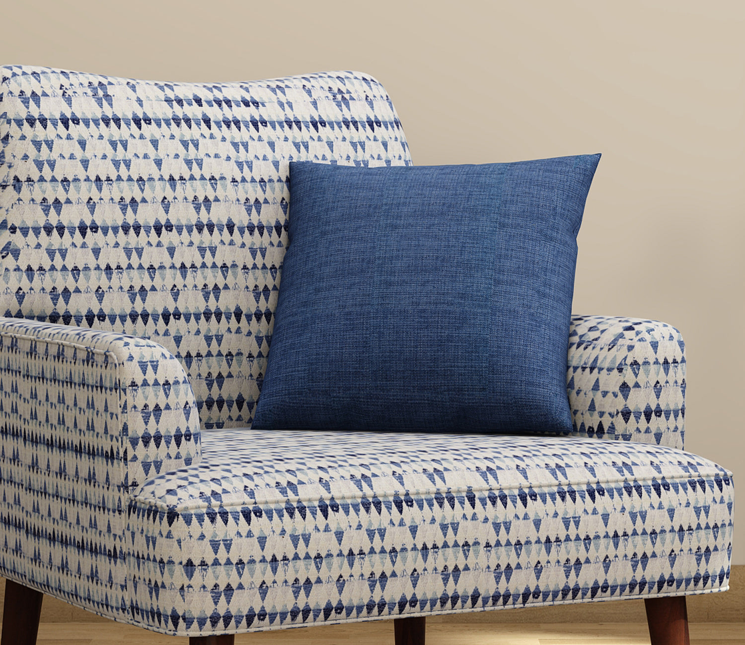 Moxie 3 Seater Living Room Sofa with 2 Lounge Chairs and 4 Cushions