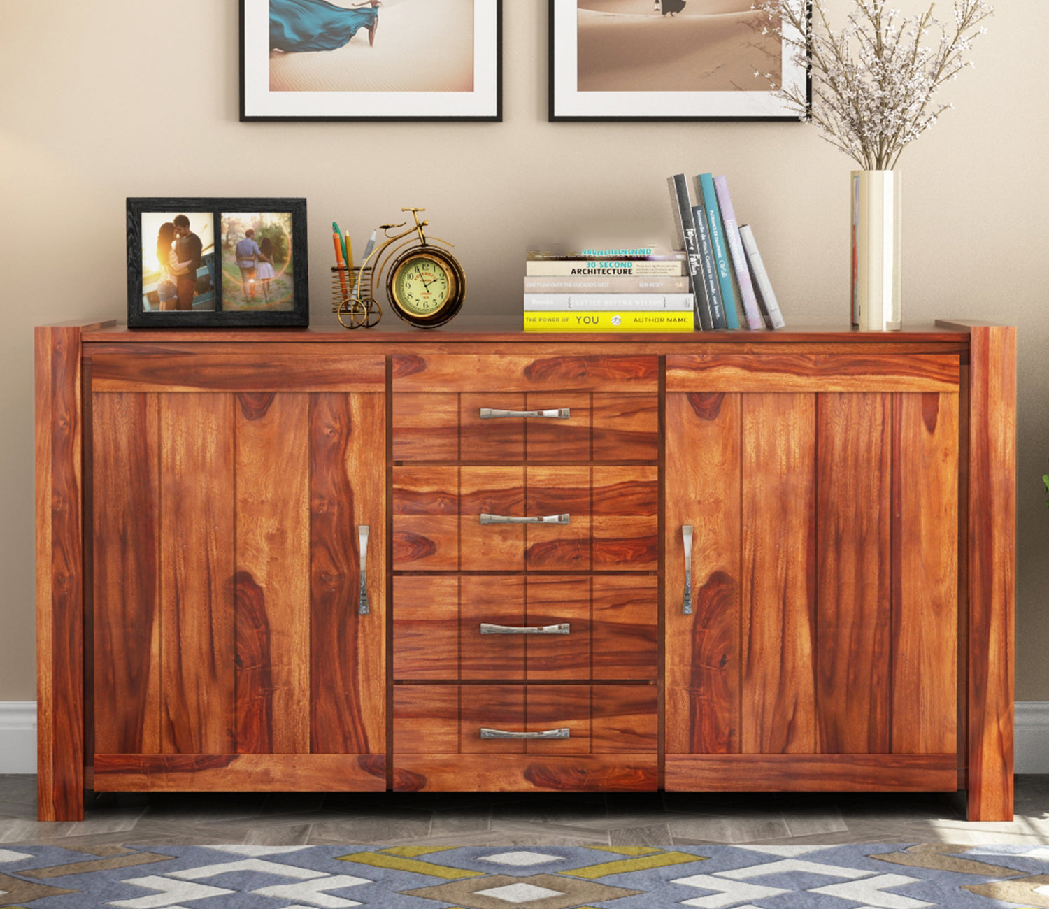 Javier Sheesham wood Sideboard and Cabinet