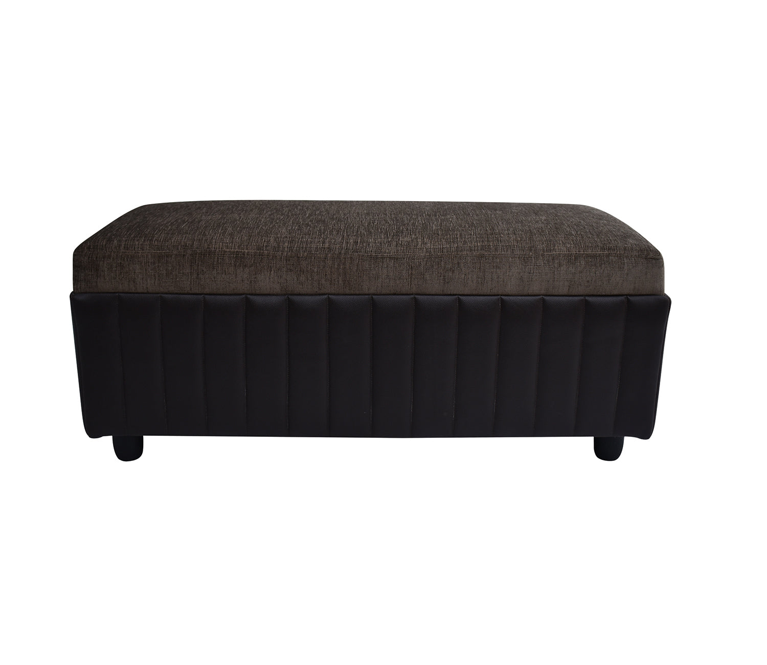 Kevin 2 Seater Wooden Leatherette Bench