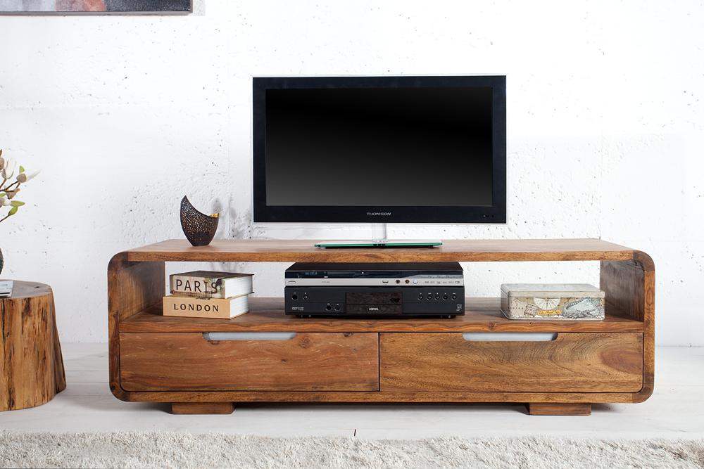 Maverick Curved Tv Unit with 2 Drawers