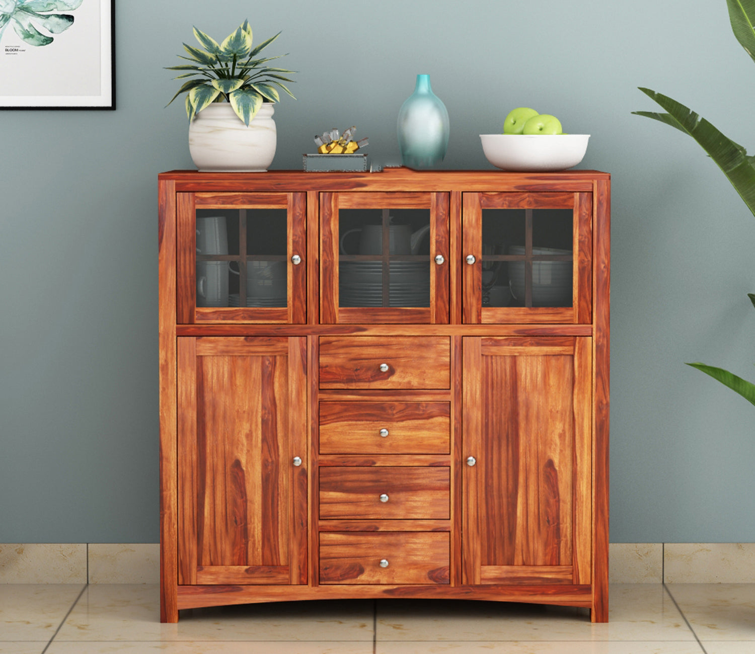 Ismael Sheesham Wood Storage Cabinet