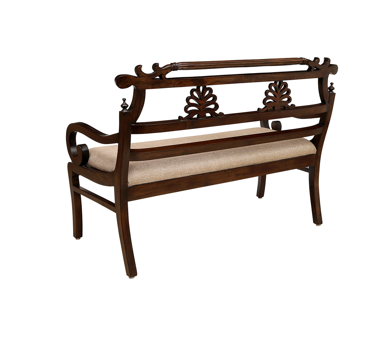 Camden Two Seater Sofa In Walnut Finish