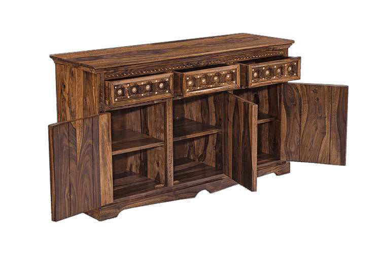 Ethan Wood Brass Sideboard C
