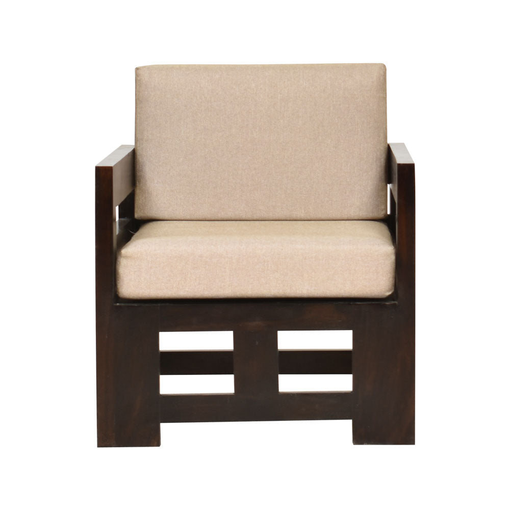 Zainab Wood Stegen 5 Seater Sofa set