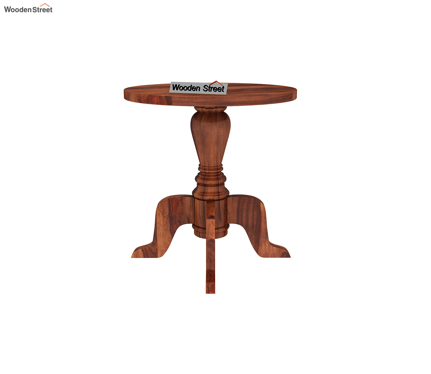 Christian Sheesham Wood Round Side Table