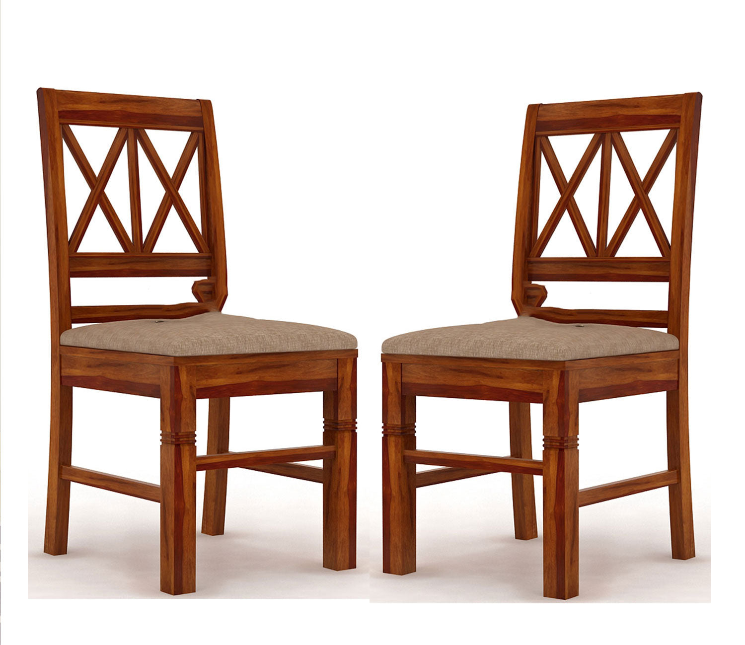 Bella Dining Chair With Fabric - Set of 2
