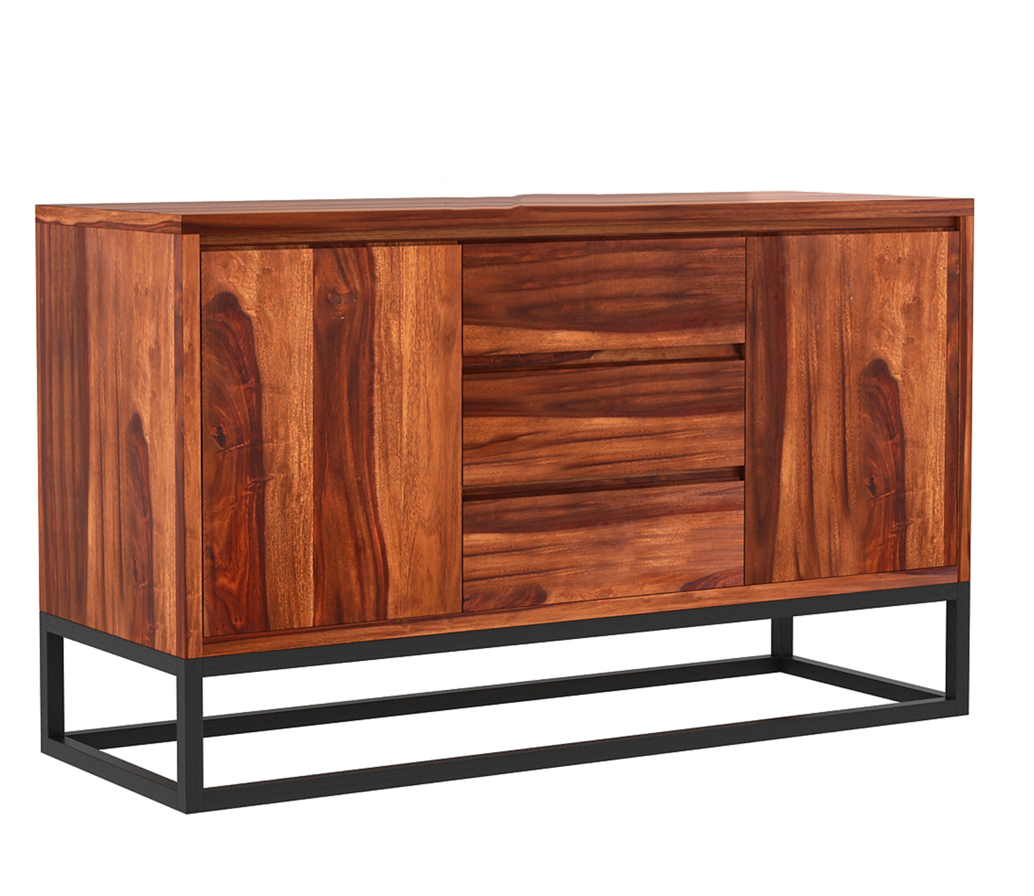 Louis Loft Three Drawer Sheesham wood Sideboard Cabinet