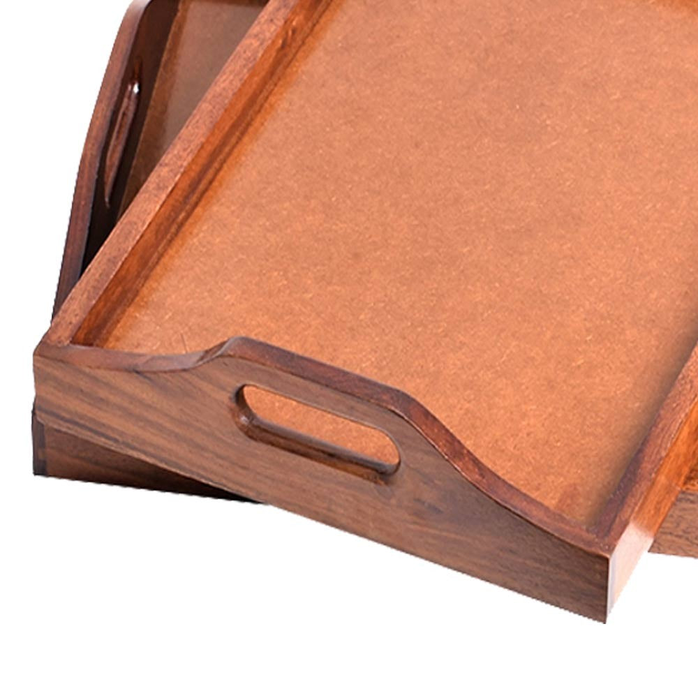 Leanna Wooden Tray Set of Two