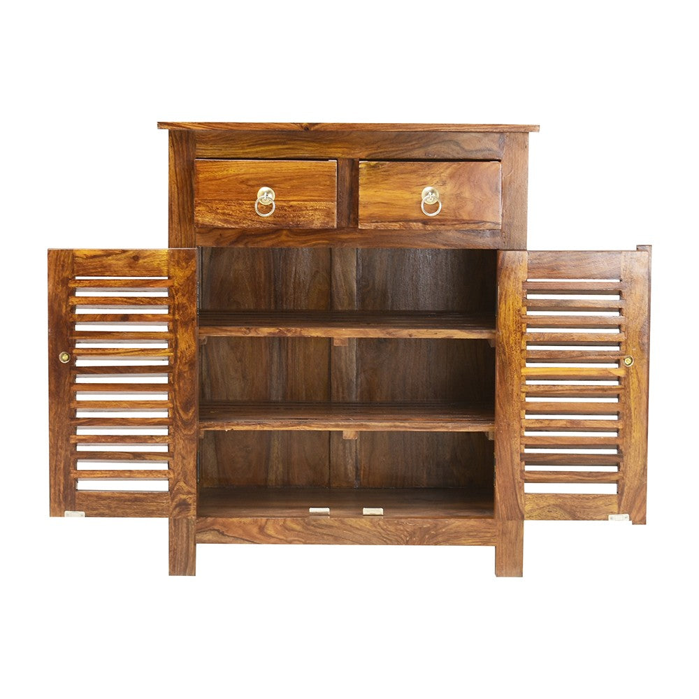 Kimberly Wood Velvic Footwear Table