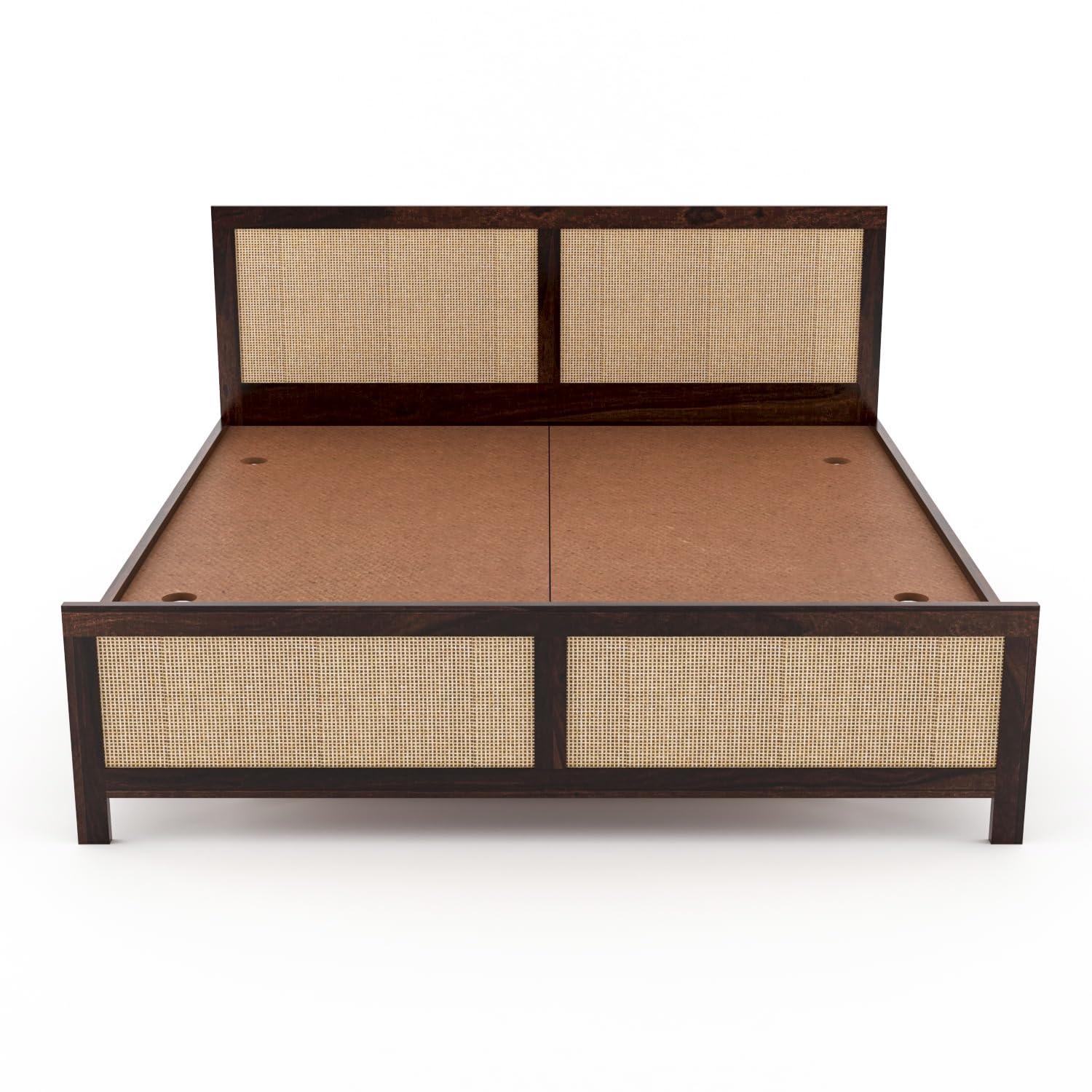 Theodore Solid Sheesham Wood Queen Size Bed for Bedroom