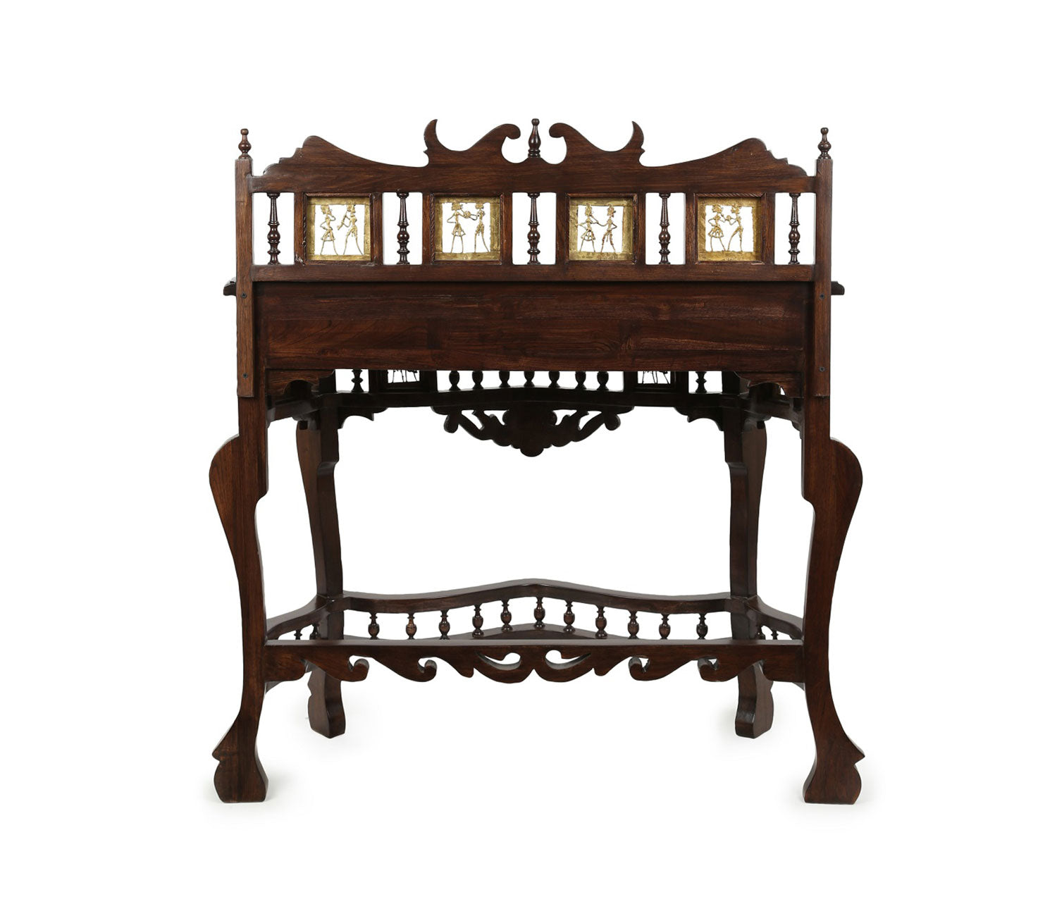 Griffin Console Table in Teakwood with Walnut Finish
