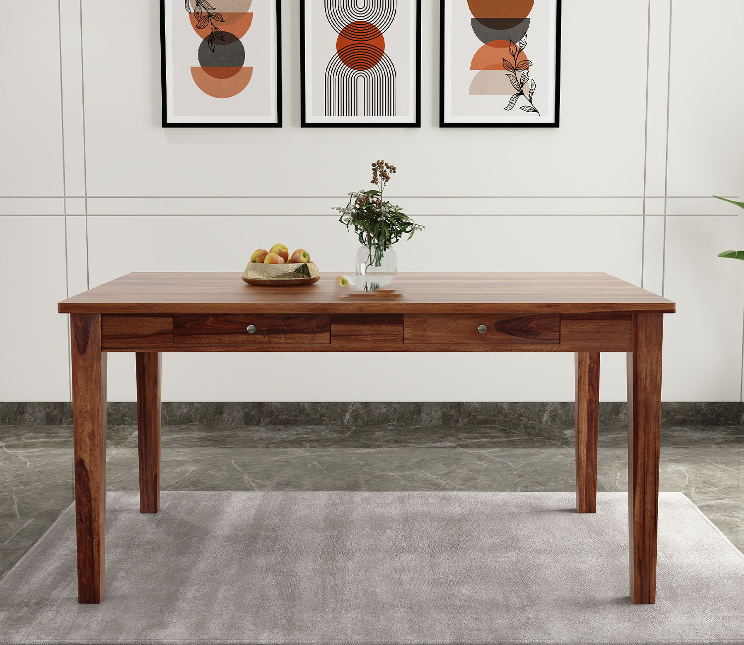 Swan 6 Seater Compact Dining Table With Storage