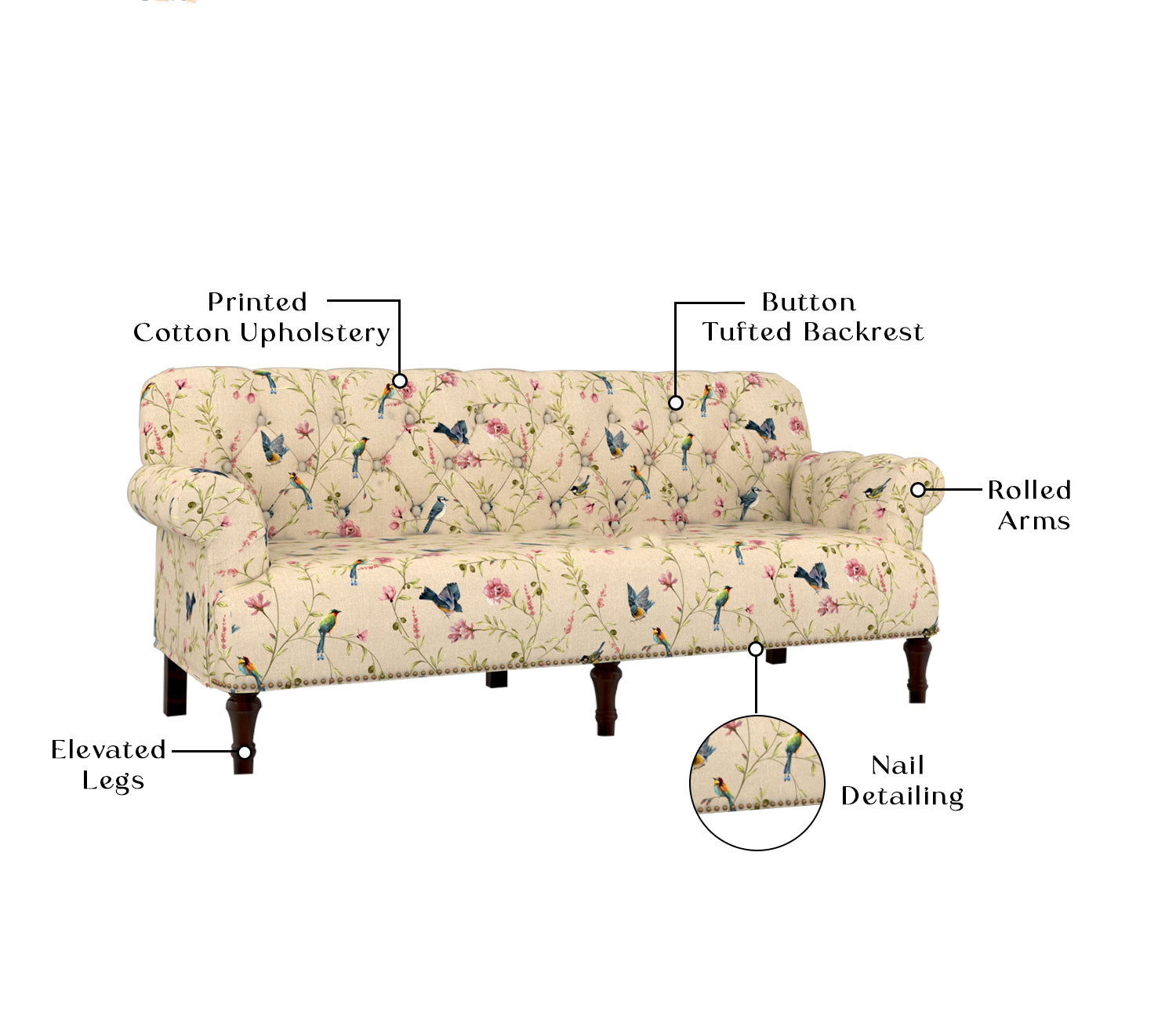 Imani 3 Seater Sofa
