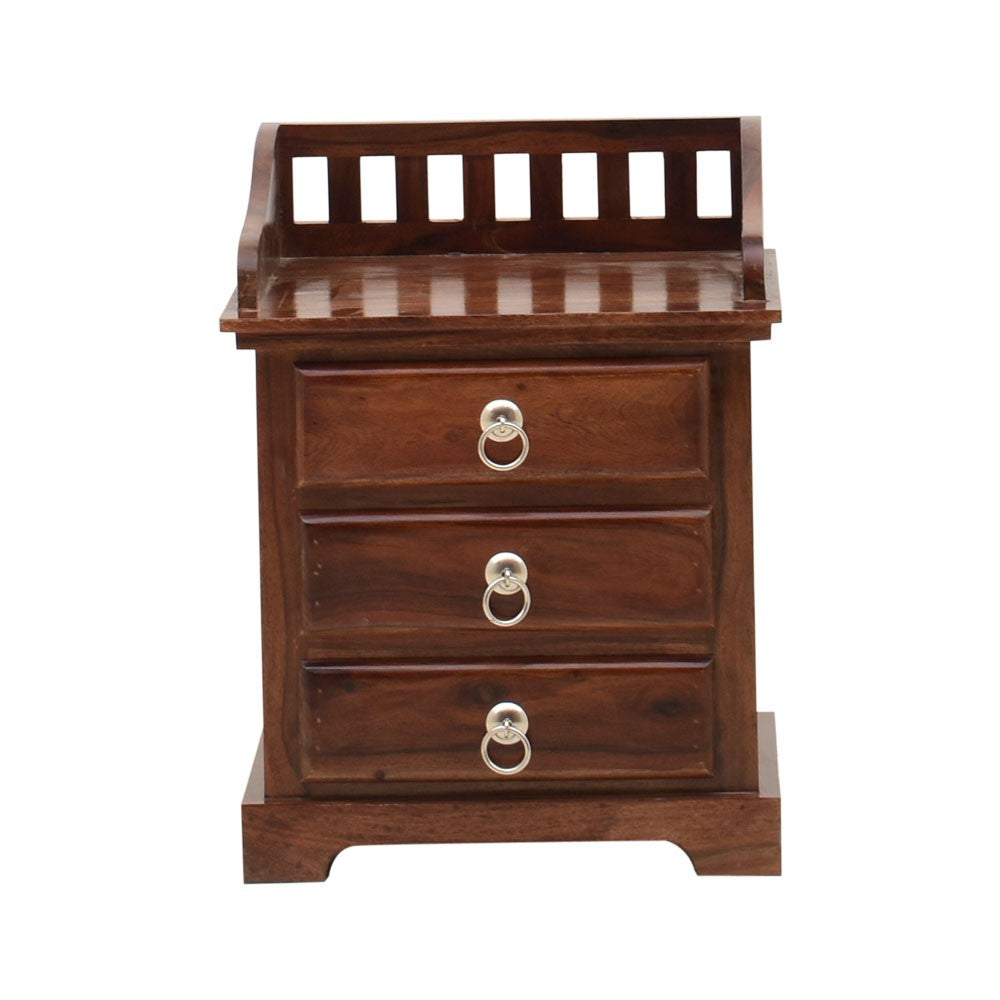 Treasure Bedside Table with Three Drawers