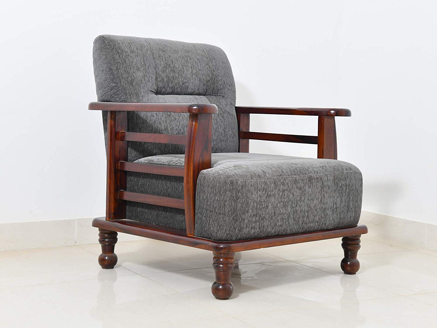 Diablo Sheesham Wood Sofa Set for Living Room | 5 Seater Sofa Set