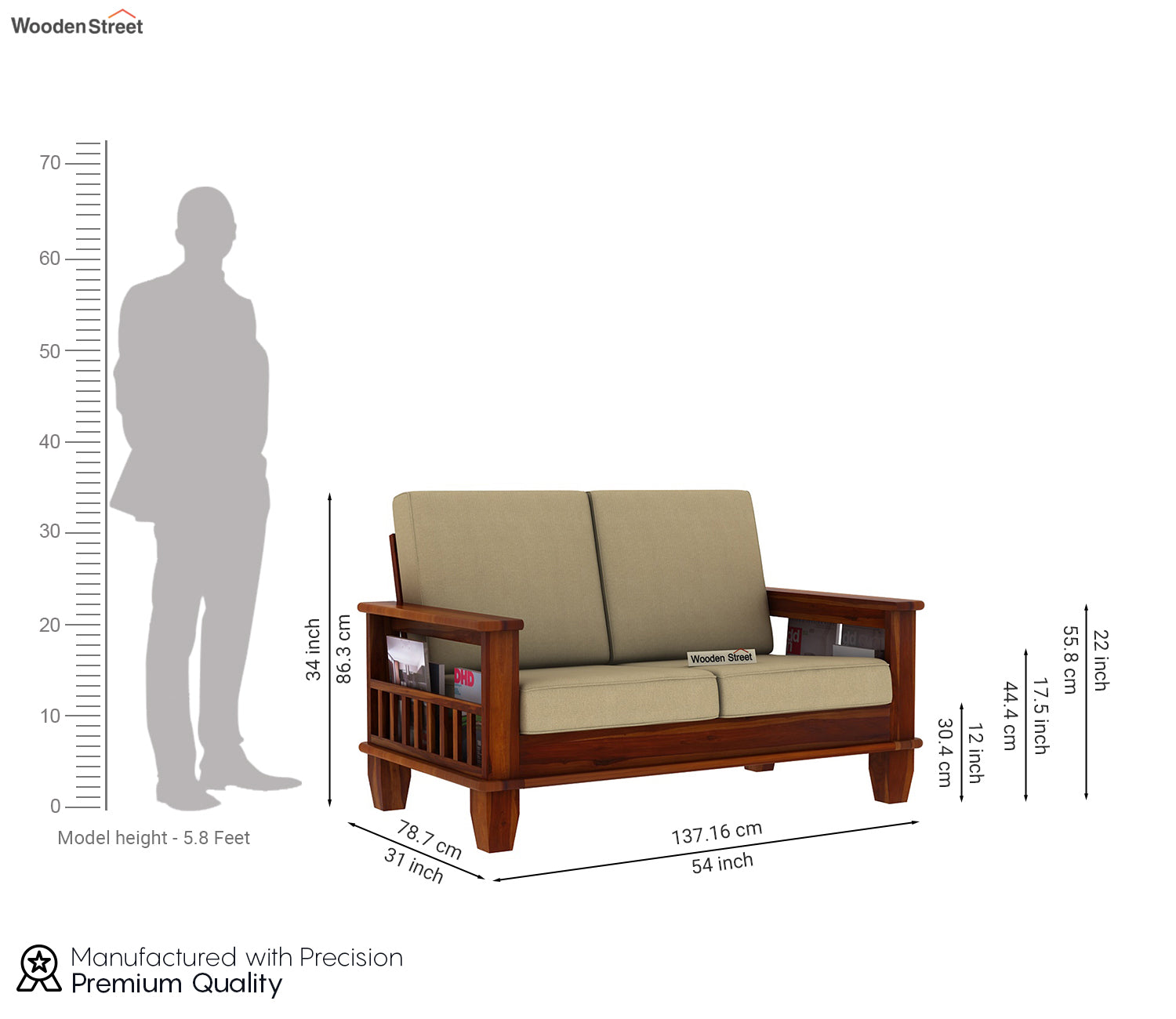 Kelly Wooden Sofa Set
