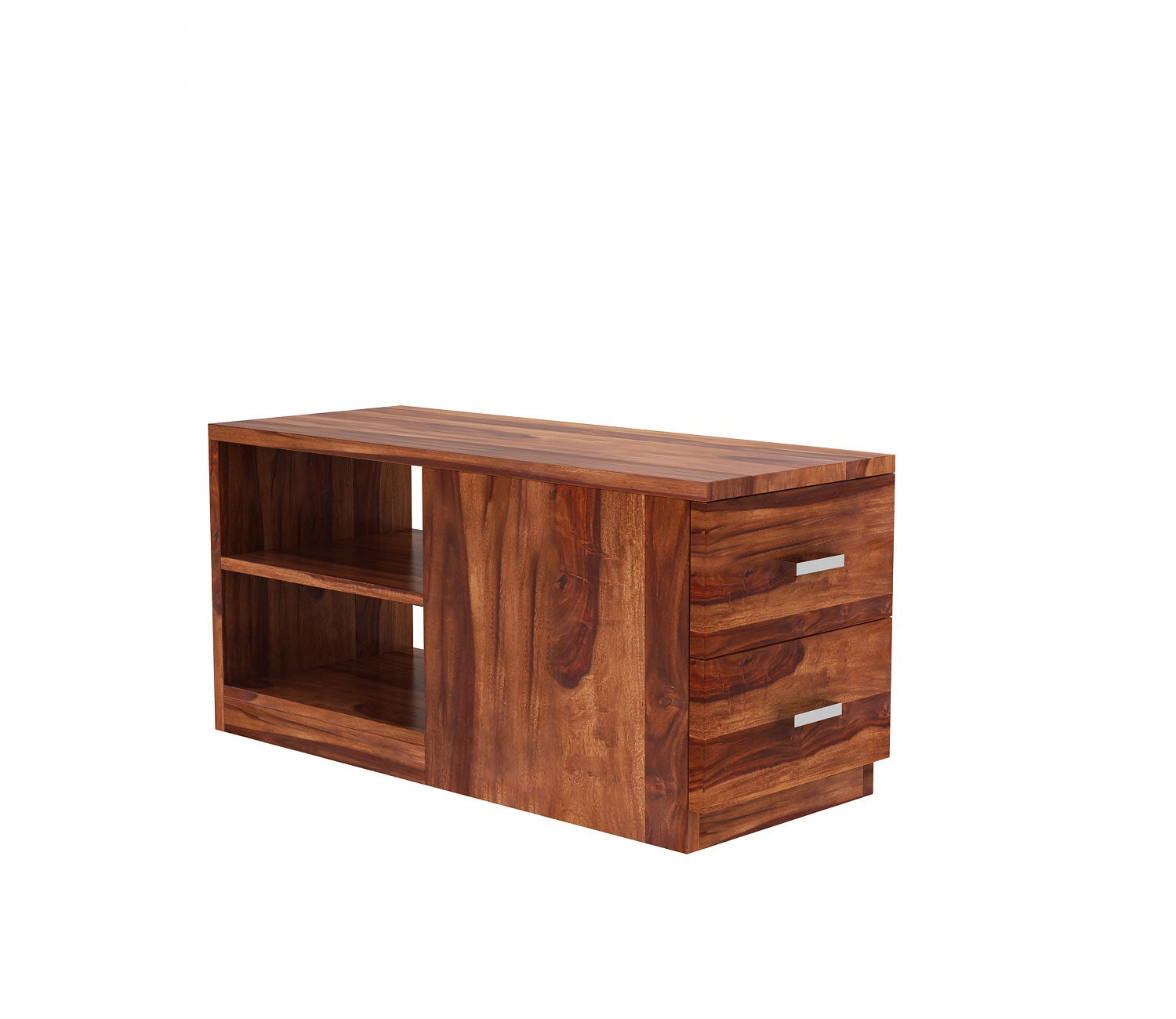 Herman L-Shaped Sheesham Wood Multifunctional Corner Sofa with Storage