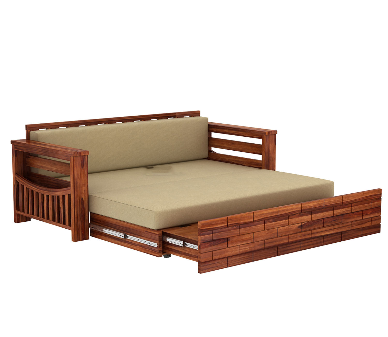 Mason Sheesham Wood Sofa Cum Bed