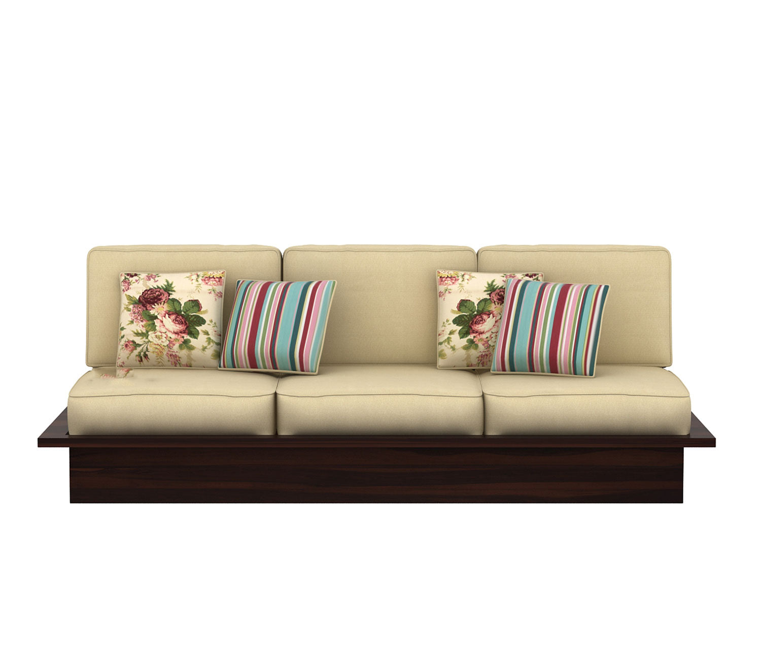 Londyn Low Floor Wooden Sofa Set